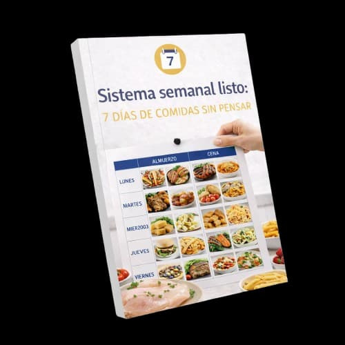 Bonus 3: Sistema semanal listo: 7 días de comidas sin pensar